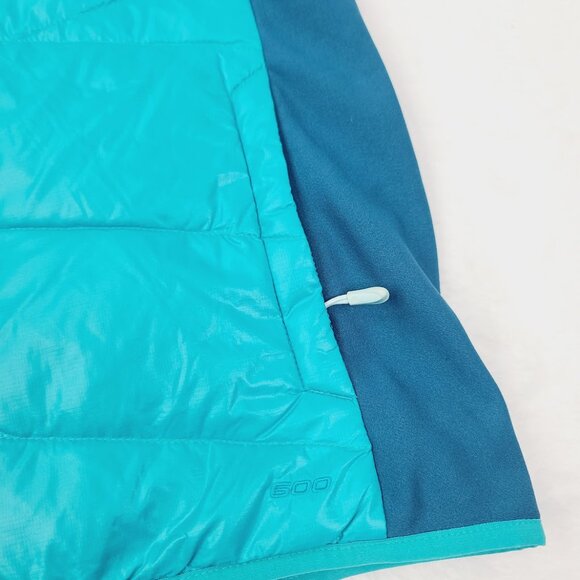 The North Face Women's Turquoise Hyline Hybrid 600 Goose Down Puffer Vest Size M - Picture 5 of 10